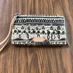 Sakroots zip wallet wristlet.
